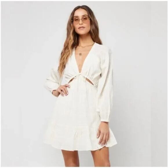 l*space Dresses & Skirts - NWT! L*Space Feelin' Fine Dress in Cream - Size Medium